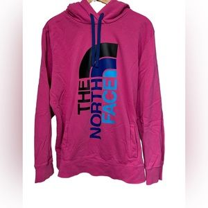 The North Face, Pink Hooded Sweatshirt, Womens XXL, Long Sleeve, Front Pockets